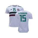 Mexico #15 H.Moreno Away Soccer Country Jersey