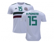 Mexico #15 H.Moreno Away Soccer Country Jersey