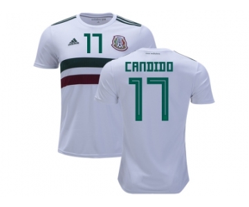 Mexico #17 Candido Away Soccer Country Jersey