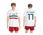 Mexico #17 J.M.Corona Away Soccer Country Jersey