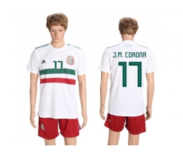 Mexico #17 J.M.Corona Away Soccer Country Jersey