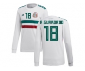 Mexico #18 A.Guardado Away Long Sleeves Soccer Country Jersey