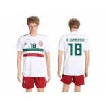 Mexico #18 A.Guardado Away Soccer Country Jersey