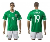 Mexico #19 O.Peralta Green Home Soccer Country Jersey1