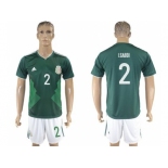 Mexico #2 I.Sabdi Green Home Soccer Country Jersey