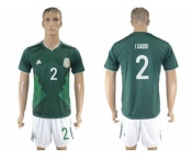 Mexico #2 I.Sabdi Green Home Soccer Country Jersey