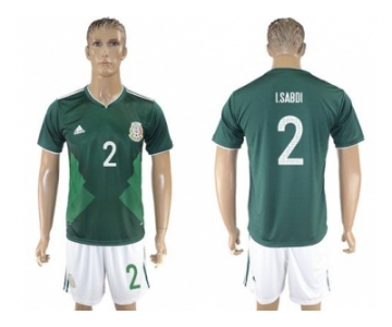 Mexico #2 I.Sabdi Green Home Soccer Country Jersey