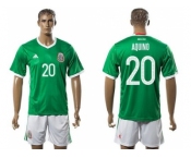 Mexico #20 Aquino Green Home Soccer Country Jersey1