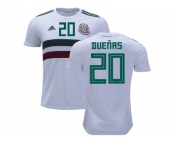 Mexico #20 Duenas Away Soccer Country Jersey