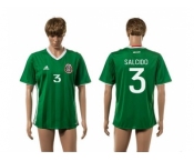 Mexico #3 Salcido Green Home Soccer Country Jersey1