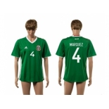 Mexico #4 Marquez Green Home Soccer Country Jersey2