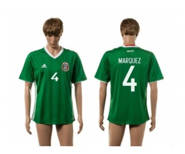 Mexico #4 Marquez Green Home Soccer Country Jersey2