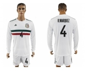 Mexico #4 R.Marquez Away Long Sleeves Soccer Country Jersey