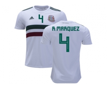 Mexico #4 R.Marquez Away Soccer Country Jersey