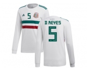 Mexico #5 D.Reyes Away Long Sleeves Soccer Country Jersey