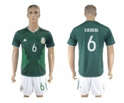 Mexico #6 H.Herrera Green Home Soccer Country Jersey