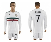 Mexico #7 M.Layun Away Long Sleeves Soccer Country Jersey