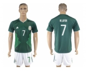 Mexico #7 M.Layun Green Home Soccer Country Jersey