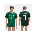 Mexico #7 M.Layun Green Training Soccer Country Jersey