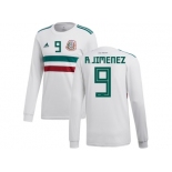 Mexico #9 R.Jimenez Away Long Sleeves Soccer Country Jersey