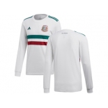 Mexico Blank Away Long Sleeves Soccer Country Jersey