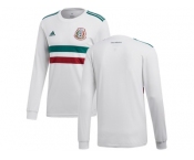 Mexico Blank Away Long Sleeves Soccer Country Jersey