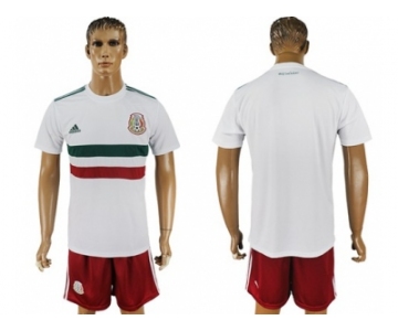 Mexico Blank Away Soccer Country Jersey