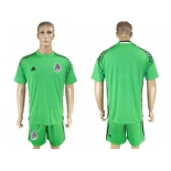 Mexico Blank Green Goalkeeper Soccer Country Jersey