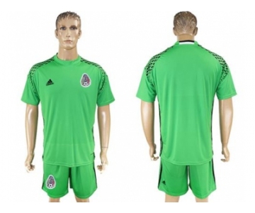 Mexico Blank Green Goalkeeper Soccer Country Jersey