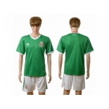 Mexico Blank Green Home Soccer Country Jersey2