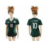 Mexico #10 J.M.Corona Home Soccer Country Jersey