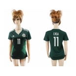 Mexico #11 C.Vela Home Soccer Country Jersey