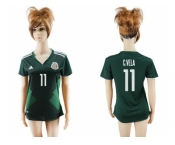 Mexico #11 C.Vela Home Soccer Country Jersey