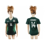 Mexico #14 J.Hernandez Home Soccer Country Jersey