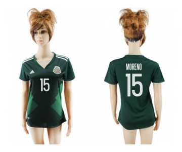 Mexico #15 Moreno Home Soccer Country Jersey