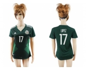 Mexico #17 Lopez Home Soccer Country Jersey