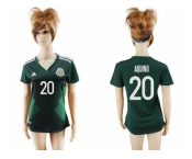 Mexico #20 Aquino Home Soccer Country Jersey