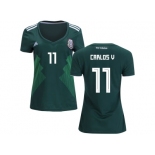 Women Mexico #11 Carlos V. Home Soccer Country Jersey