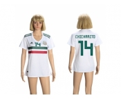 Women Mexico #14 Chicharito Away Soccer Country Jersey