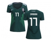 Women Mexico #17 Candido Home Soccer Country Jersey