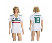 Women Mexico #18 A.Guardado Away Soccer Country Jersey