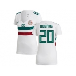 Women Mexico #20 Duenas Away Soccer Country Jersey