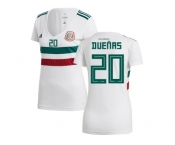 Women Mexico #20 Duenas Away Soccer Country Jersey