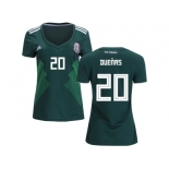 Women Mexico #20 Duenas Home Soccer Country Jersey