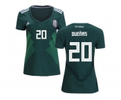 Women Mexico #20 Duenas Home Soccer Country Jersey