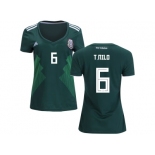 Women Mexico #6 T.Nilo Home Soccer Country Jersey