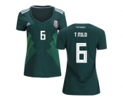 Women Mexico #6 T.Nilo Home Soccer Country Jersey