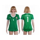 Women's Mexico #1 Campos Home Soccer Country Jersey