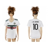 Women's Mexico #10 J.M.Corona Away Soccer Country Jersey