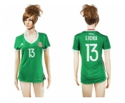 Women's Mexico #13 G.Ochoa Home Soccer Country Jersey